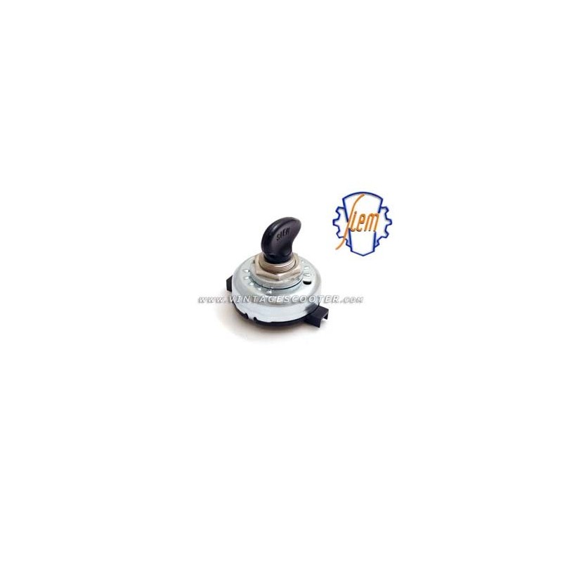 Contacteur a clef SIEM 8 plots Vespa 150 GS VS4-5 / 16 GS Contacteur a clef SIEM 8 plots Vespa 150 GS VS4-5 / 16 GS